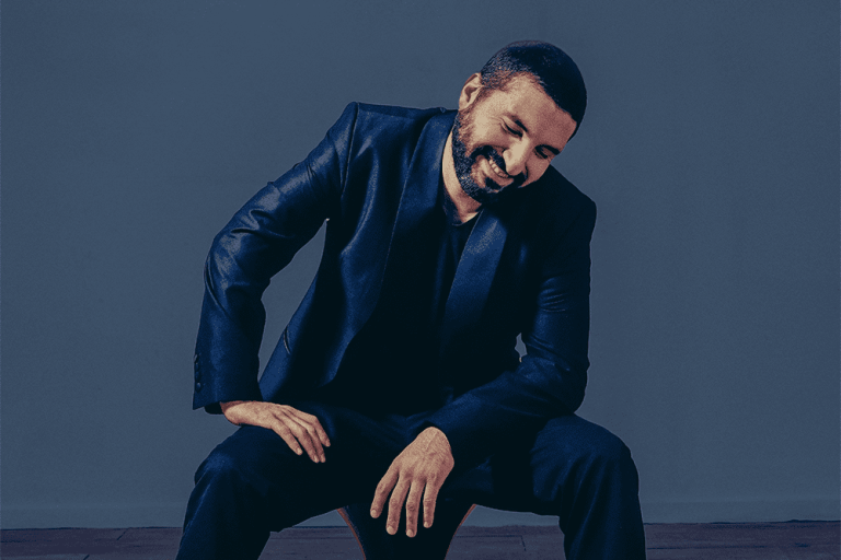 Ibrahim Maalouf, Guest Artist of Beyond Music Vol. 5, featured in a promotional portrait.