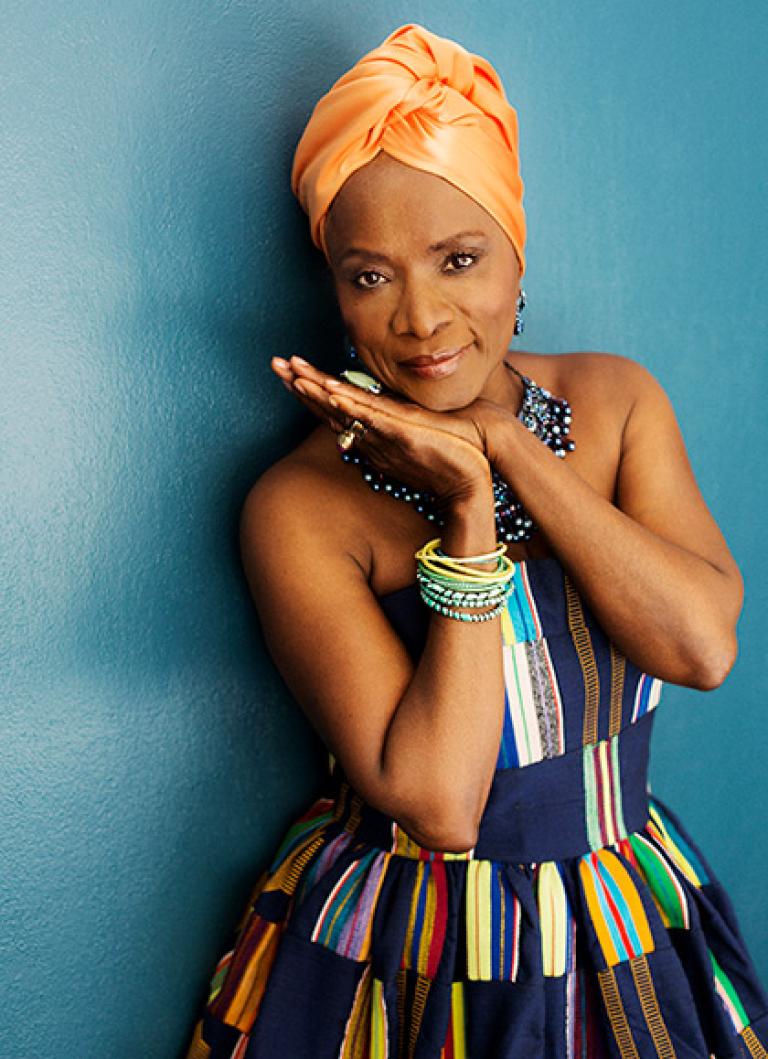 A picture of guest artist Angelique Kidjo