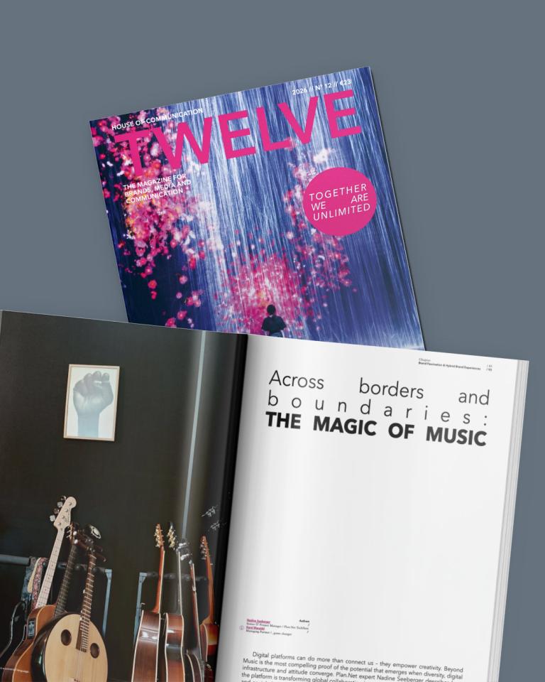 image of the TWELVE Magazin and the related article about Beyond Music